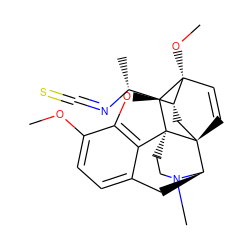 COc1ccc2c3c1O[C@@H]1[C@]34CCN(C)[C@H](C2)[C@]42C=C[C@@]1(OC)[C@@H]([C@@H](C)N=C=S)C2 ZINC000026380293