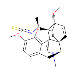 COc1ccc2c3c1O[C@@H]1[C@]34CCN(C)[C@H](C2)[C@]42C=C[C@@]1(OC)[C@@H]([C@H](C)N=C=S)C2 ZINC000026385639