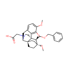 COc1ccc2c3c1O[C@@H]1[C@]34CCN(CC(=O)O)[C@H](C2)[C@]42CC[C@@]1(OC)[C@@H](COCc1ccccc1)C2 ZINC000148784838