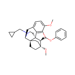 COc1ccc2c3c1O[C@@H]1[C@]34CCN(CC3CC3)[C@H](C2)[C@]42CC[C@@]1(OC)[C@@H](COc1ccccc1)C2 ZINC000096172371