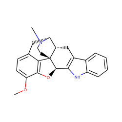 COc1ccc2c3c1O[C@@H]1c4[nH]c5ccccc5c4C[C@H]4[C@@H](C2)N(C)CC[C@]314 ZINC000028477921