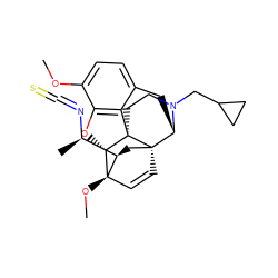 COc1ccc2c3c1O[C@H]1[C@@]4(OC)C=C[C@@]5(C[C@@H]4[C@@H](C)N=C=S)[C@H](C2)N(CC2CC2)CC[C@@]315 ZINC000169728598