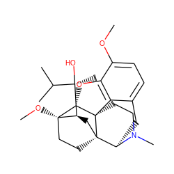 COc1ccc2c3c1O[C@H]1[C@]4(OC)CC[C@@]5(C[C@@H]4[C@](C)(O)C(C)C)[C@@H](C2)N(C)CC[C@@]315 ZINC000100825043