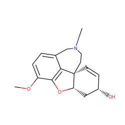 COc1ccc2c3c1O[C@H]1C[C@@H](O)C=C[C@@]31CCN(C)C2 ZINC000000491073