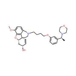 COc1ccc2c3c1O[C@H]1C[C@@H](O)C=C[C@@]31CCN(CCCCOc1cccc([C@H](C)N3CCOCC3)c1)C2 ZINC000044417710