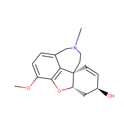 COc1ccc2c3c1O[C@H]1C[C@H](O)C=C[C@@]31CCN(C)C2 ZINC000000039435