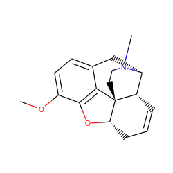 COc1ccc2c3c1O[C@H]1CC=C[C@H]4[C@@H](C2)N(C)CC[C@]314 ZINC000005599918