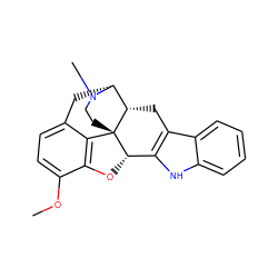 COc1ccc2c3c1O[C@H]1c4[nH]c5ccccc5c4C[C@H]4[C@@H](C2)N(C)CC[C@]314 ZINC000013586851