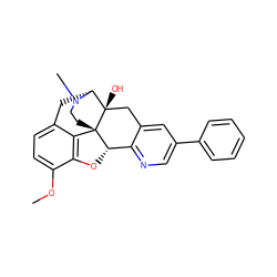 COc1ccc2c3c1O[C@H]1c4ncc(-c5ccccc5)cc4C[C@@]4(O)[C@@H](C2)N(C)CC[C@]314 ZINC000013559705