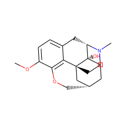 COc1ccc2c3c1OC[C@H]1CC[C@]4(O)[C@H](C2)N(C)CC[C@@]34C1 ZINC000101199615