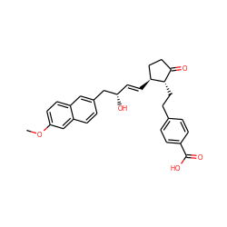 COc1ccc2cc(C[C@@H](O)/C=C/[C@H]3CCC(=O)[C@@H]3CCc3ccc(C(=O)O)cc3)ccc2c1 ZINC001772654673