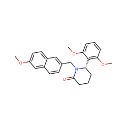 COc1ccc2cc(CN3C(=O)CCC[C@H]3c3c(OC)cccc3OC)ccc2c1 ZINC000167871138