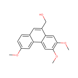 COc1ccc2cc(CO)c3cc(OC)c(OC)cc3c2c1 ZINC000061704730