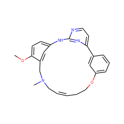 COc1ccc2cc1CN(C)C/C=C/CCOc1cccc(c1)-c1ccnc(n1)N2 ZINC000082159952