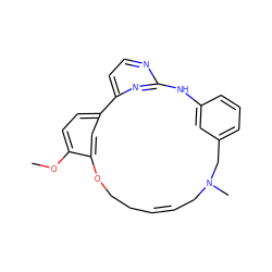 COc1ccc2cc1OCC/C=C/CN(C)Cc1cccc(c1)Nc1nccc-2n1 ZINC000082156687