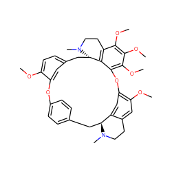 COc1ccc2cc1Oc1ccc(cc1)C[C@H]1c3cc(c(OC)cc3CCN1C)Oc1c(OC)c(OC)c(OC)c3c1[C@H](C2)N(C)CC3 ZINC000019685806