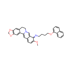 COc1ccc2cc3n(cc-2c1=NCCCCOc1cccc2ccccc12)CCc1cc2c(cc1-3)OCO2 ZINC000377840453