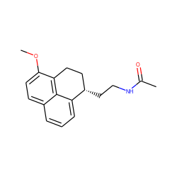 COc1ccc2cccc3c2c1CC[C@@H]3CCNC(C)=O ZINC000013834430