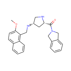 COc1ccc2ccccc2c1CN[C@@H]1CN[C@H](C(=O)N2Cc3ccccc3C2)C1 ZINC000072105933