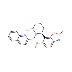 COc1ccc2nc(C)oc2c1[C@@H]1CCCC(=O)N1Cc1ccc2ccccc2n1 ZINC000167484965