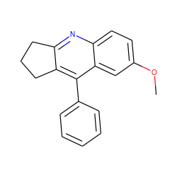 COc1ccc2nc3c(c(-c4ccccc4)c2c1)CCC3 ZINC000007991706