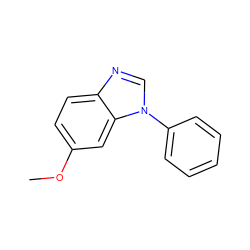 COc1ccc2ncn(-c3ccccc3)c2c1 ZINC000000361259