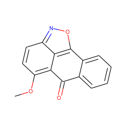 COc1ccc2noc3c2c1C(=O)c1ccccc1-3 ZINC000000262414