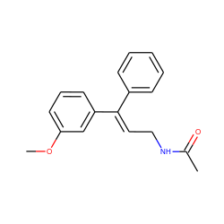 COc1cccc(/C(=C/CNC(C)=O)c2ccccc2)c1 ZINC000035075356