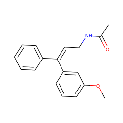 COc1cccc(/C(=C\CNC(C)=O)c2ccccc2)c1 ZINC000035075368