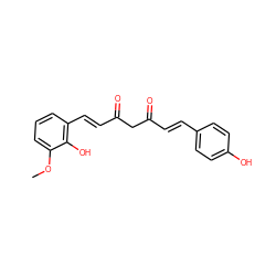 COc1cccc(/C=C/C(=O)CC(=O)/C=C/c2ccc(O)cc2)c1O ZINC000139709088