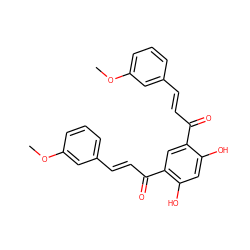 COc1cccc(/C=C/C(=O)c2cc(C(=O)/C=C/c3cccc(OC)c3)c(O)cc2O)c1 ZINC000073386552