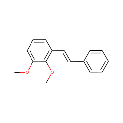 COc1cccc(/C=C/c2ccccc2)c1OC ZINC000000367611