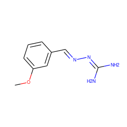 COc1cccc(/C=N/N=C(N)N)c1 ZINC000006485003