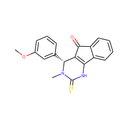 COc1cccc([C@@H]2C3=C(NC(=S)N2C)c2ccccc2C3=O)c1 ZINC000101466586