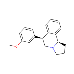 COc1cccc([C@@H]2CN3CCC[C@@H]3c3ccccc32)c1 ZINC000029236276
