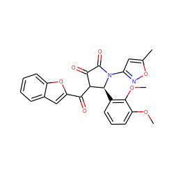 COc1cccc([C@H]2C(C(=O)c3cc4ccccc4o3)C(=O)C(=O)N2c2cc(C)on2)c1OC ZINC000008469058