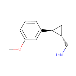 COc1cccc([C@H]2C[C@@H]2CN)c1 ZINC000040957826