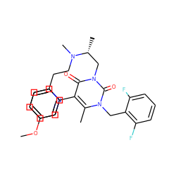 COc1cccc(-c2c(C)n(Cc3c(F)cccc3F)c(=O)n(C[C@@H](C)N(C)CCc3ccccn3)c2=O)c1 ZINC000026988824