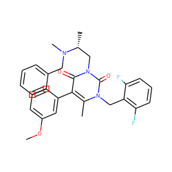 COc1cccc(-c2c(C)n(Cc3c(F)cccc3F)c(=O)n(C[C@@H](C)N(C)Cc3ccccc3)c2=O)c1 ZINC000013553284