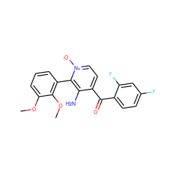 COc1cccc(-c2c(N)c(C(=O)c3ccc(F)cc3F)cc[n+]2[O-])c1OC ZINC000043060122