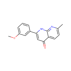 COc1cccc(-c2cc(=O)c3ccc(C)nc3[nH]2)c1 ZINC000006488316