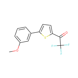 COc1cccc(-c2ccc(C(=O)C(F)(F)F)s2)c1 ZINC000045284859