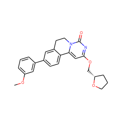 COc1cccc(-c2ccc3c(c2)CCn2c-3cc(OC[C@@H]3CCCO3)nc2=O)c1 ZINC000220184019