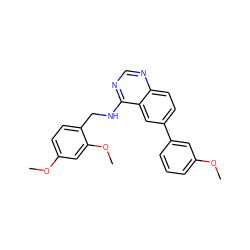 COc1cccc(-c2ccc3ncnc(NCc4ccc(OC)cc4OC)c3c2)c1 ZINC000004265103