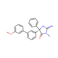 COc1cccc(-c2cccc([C@]3(c4ccccc4)NC(=N)N(C)C3=O)c2)c1 ZINC000035859018