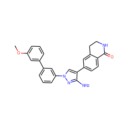 COc1cccc(-c2cccc(-n3cc(-c4ccc5c(c4)CCNC5=O)c(N)n3)c2)c1 ZINC000045374164