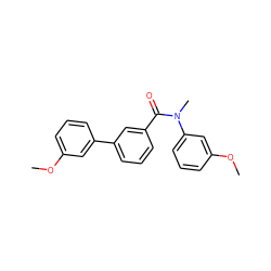 COc1cccc(-c2cccc(C(=O)N(C)c3cccc(OC)c3)c2)c1 ZINC000095583720