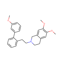 COc1cccc(-c2ccccc2CCN2CCc3cc(OC)c(OC)cc3C2)c1 ZINC000299837961