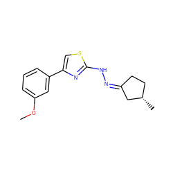 COc1cccc(-c2csc(N/N=C3\CC[C@H](C)C3)n2)c1 ZINC000058568656