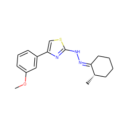 COc1cccc(-c2csc(N/N=C3\CCCC[C@@H]3C)n2)c1 ZINC000058592243